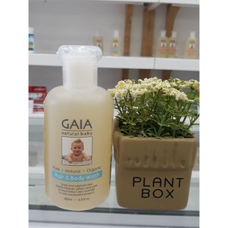 Tắm gội toàn thân hữu cơ Gaia Natural Baby Hair& Body Wash 200ml