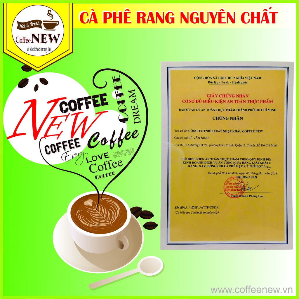 1Kg (2 Gói 500gr) Cafe ARABICA và ROBUSTA - TẶNG THÌA ĐONG CAFE- Hương Thơm Thanh Thoát -Vị Chua Thanh -- Coffee New