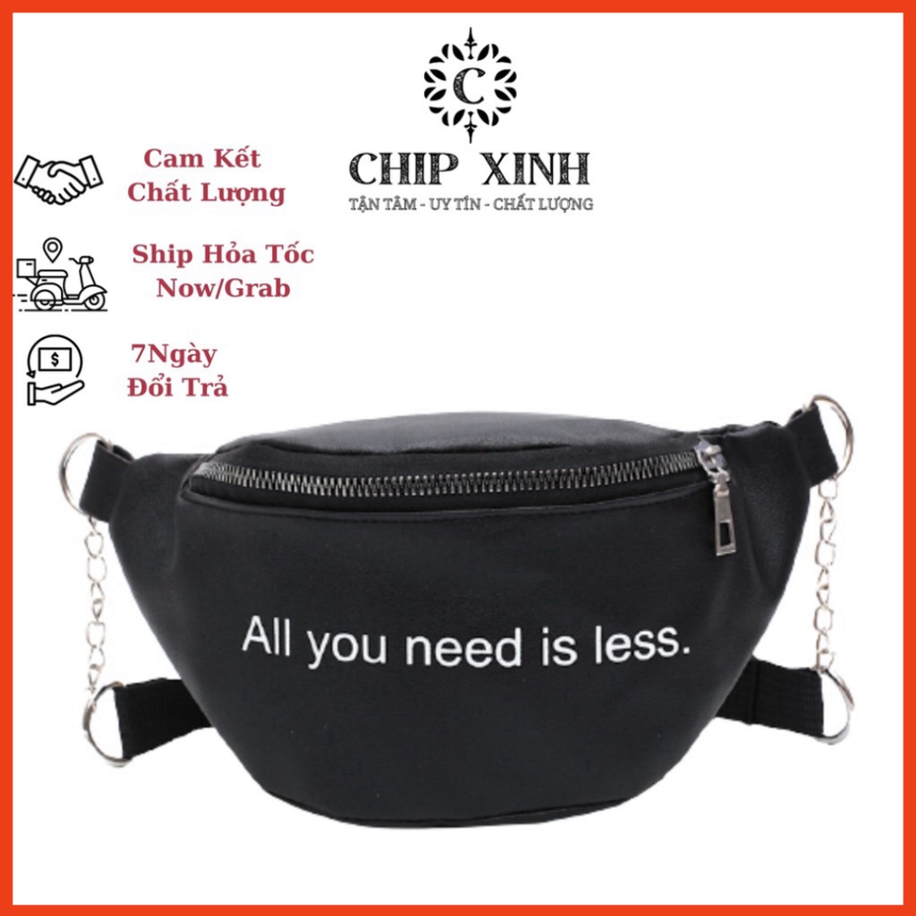 Túi bao tử nữ đeo chéo, Túi đeo chéo nữ mini cá tính CHIP XINH DC11  - Chip Xinh