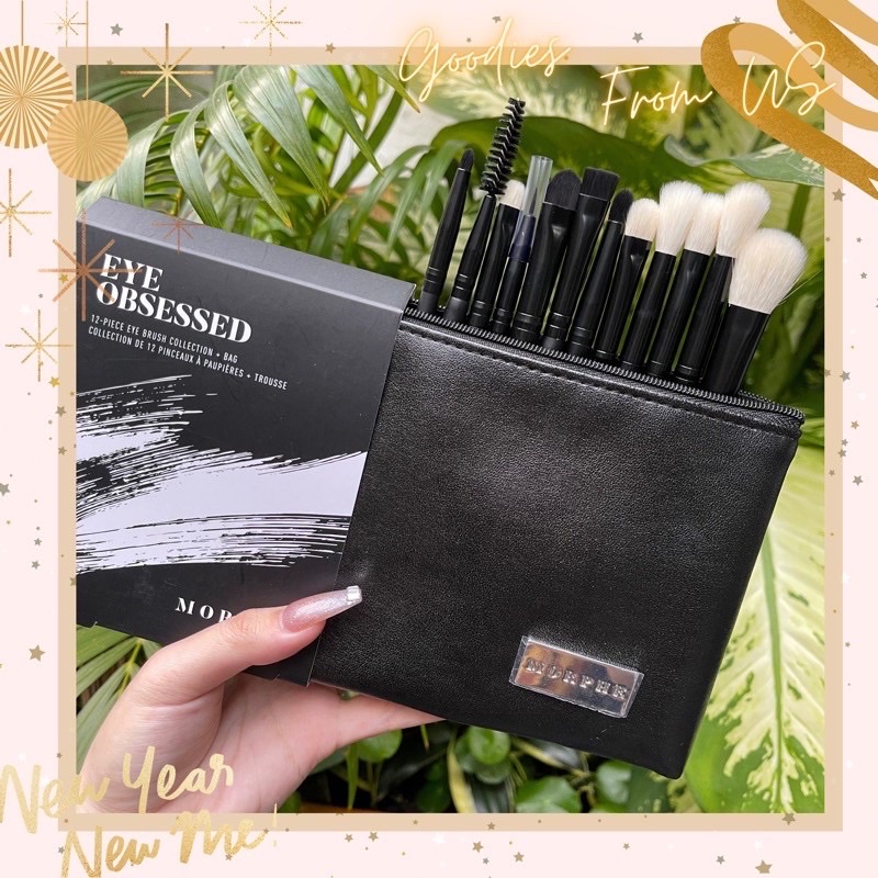 Bộ cọ Morphe kèm túi da đựng cọ siêu xịn - Brush Set săn sale