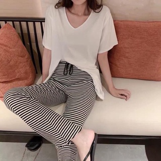 Quần Thun ống loe chất costong zip thái
