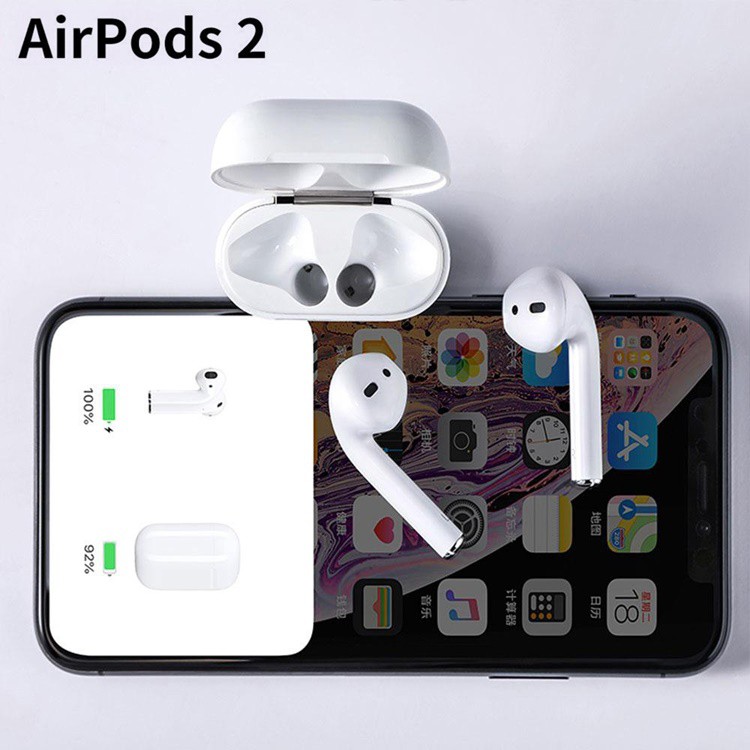 [AIRPODS 2] Tai nghe Bluetooth 5.0 TWS - Check IMEI - Đổi tên định vị - Chia sẻ âm thanh - Sạc không dây