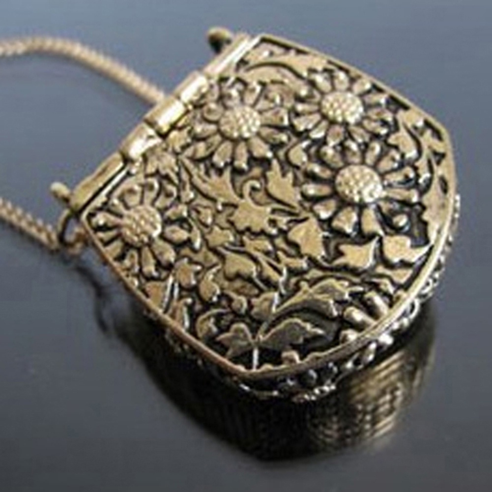 (Hàng Có Sẵn) Vòng cổ Mặt Hình Túi Xách Phong Cách Vintage