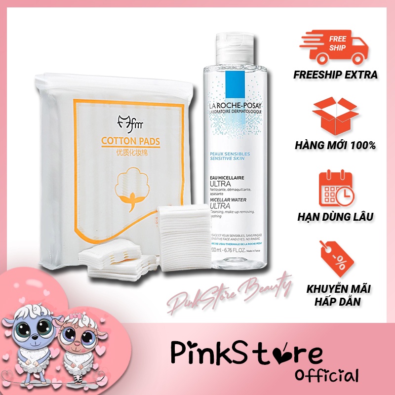 Nước Tẩy Trang La Roche Posay & Bông Tẩy Trang 3 Lớp Cotton Pads