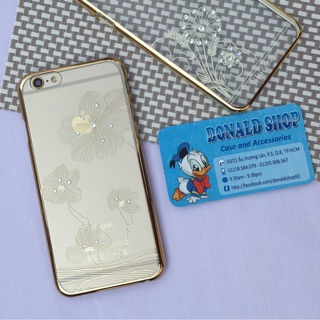 Ốp iphone 6 / 6s viền xi vàng fullbox