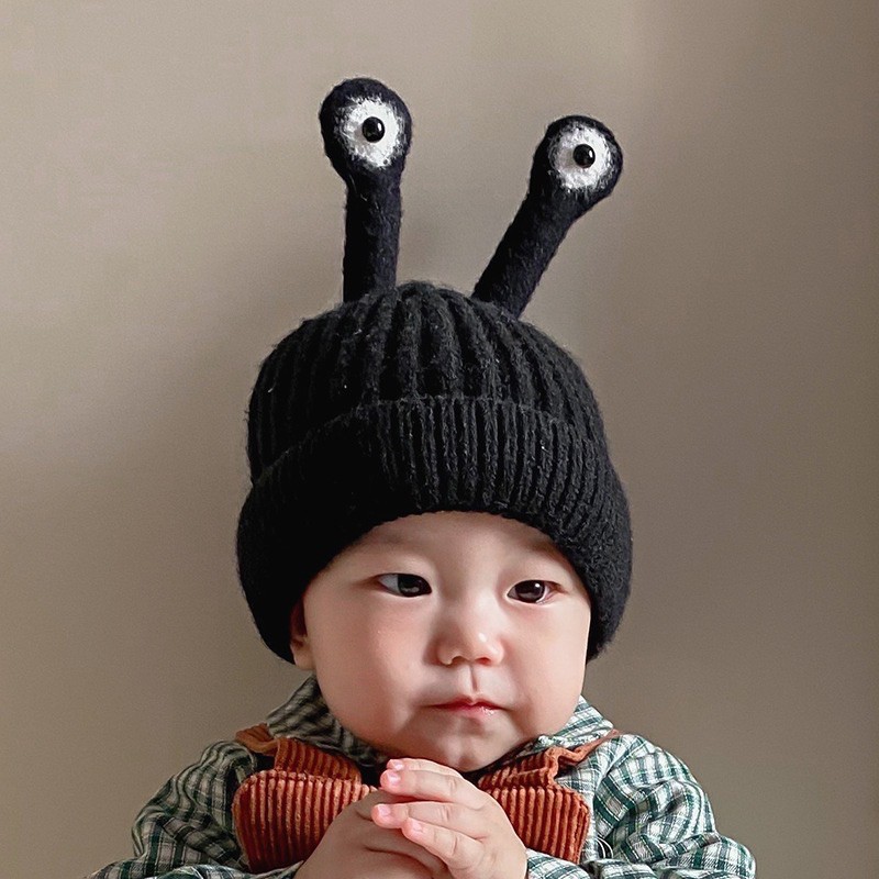 [SIÊU ẤM] Mũ len cho bé ốc sên mắt dài phong cách hàn quốc bé từ 6 tháng - 4 tuổi