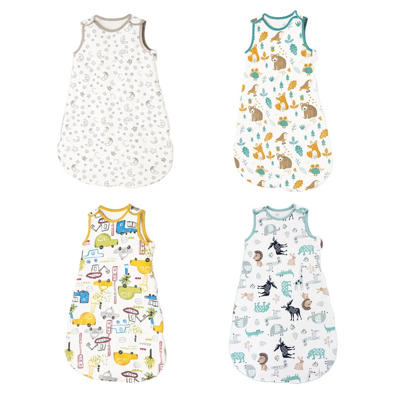 Túi Ngủ Cotton Ngắn Tay Tiện Dụng Cho Trẻ Sơ Sinh