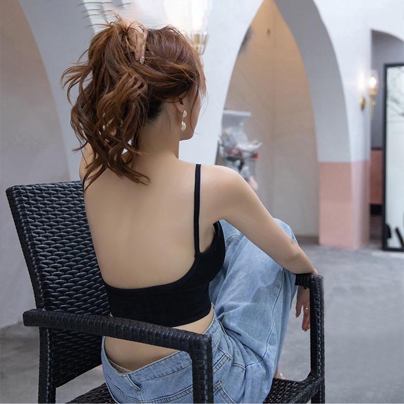 Áo lót nữ - Áo bra len tăm khoét lưng chữ u xuất nhật freesize FLA39