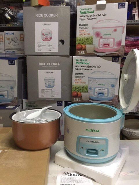 Nồi cơm điên cao cấp 1.8l lock&lock hàng quà tặng nutifood