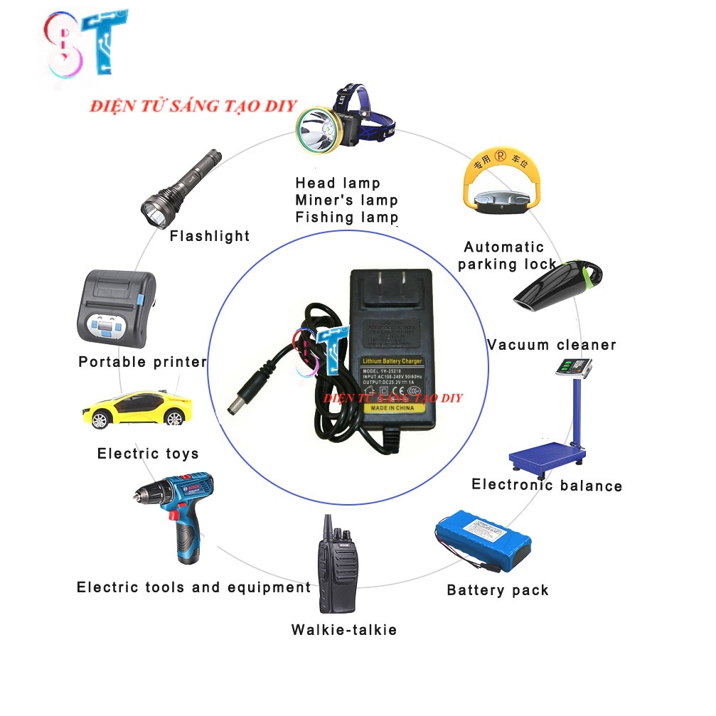 Adapter 25.2V 1A Nguồn Sạc Pin 6S - Sạc Pin Máy Khoan