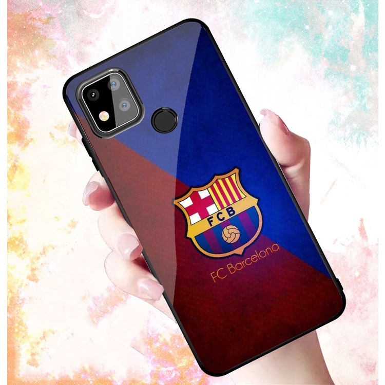 Ốp Lưng XIAOMI Redmi 9C, REDMI 10A mặt kính cường lực cao cấp In hình Câu Lạc Bộ Bóng Đá