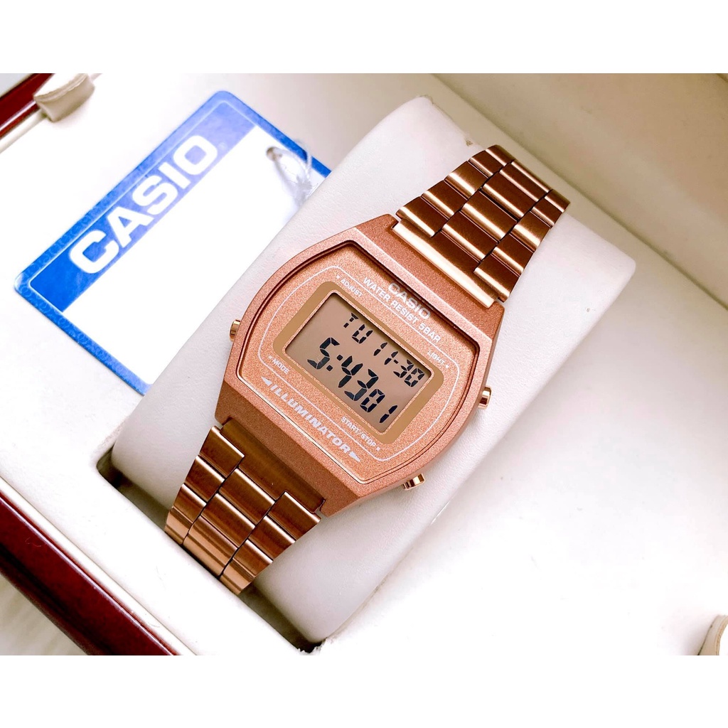 Đồng hồ Nữ Casio B640WC-5ADF, đồng hồ chính hãng, Rose