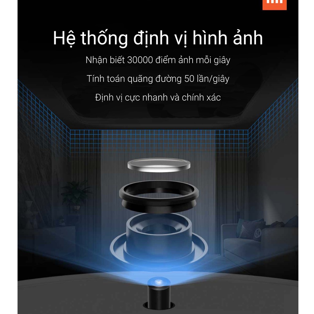 [Mã ELHA22 giảm 6% đơn 300K] (Hãng Phân Phối) Robot Hút Bụi Xiaomi Mi Vacuum cảm biến LSD