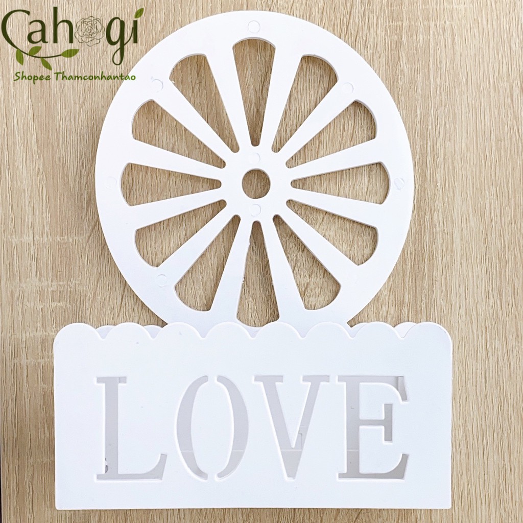 Khay Cắm Hoa Nhựa PVC Chữ Love (không kèm hoa)