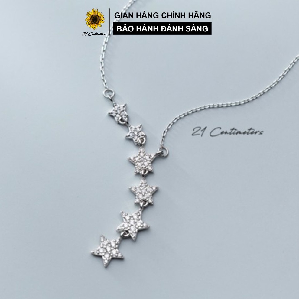 Dây chuyền bạc 21 Centimeters Falling stars Trang sức bạc Tiệm bạc 21 Centimeters