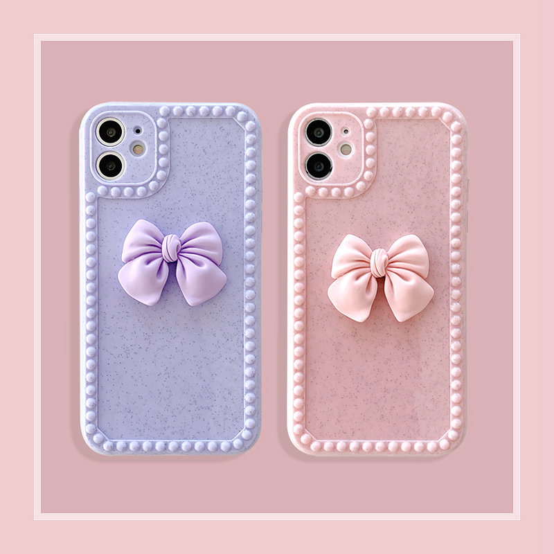 Ốp lưng TPU mềm trang trí nơ cho Iphone 12 Pro Max Mini Iphone Se2020 11pro Max Ix Xr Xs Max 7 8 Plus