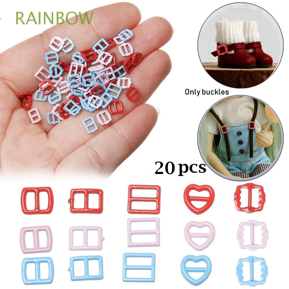 Set 20 Nút Khóa Dây Giày / Túi Xách Mini 3mm / 3.5mm / 4mm Nhiều Màu Tùy Chọn