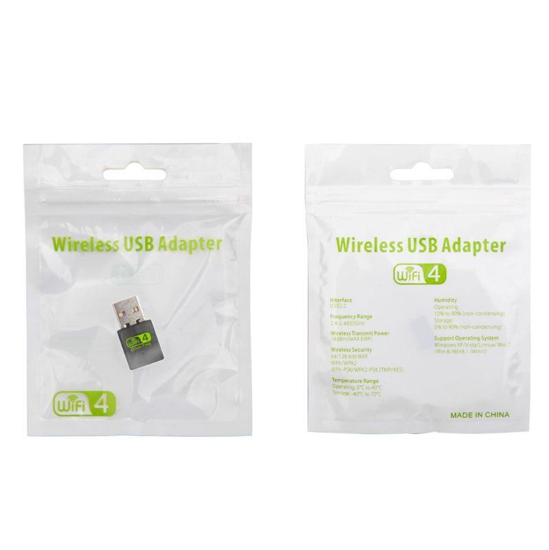 Usb Wifi Mini 300mbps Cho Laptop Pc Windows 10 8 7 Xp Mac Os | BigBuy360 - bigbuy360.vn