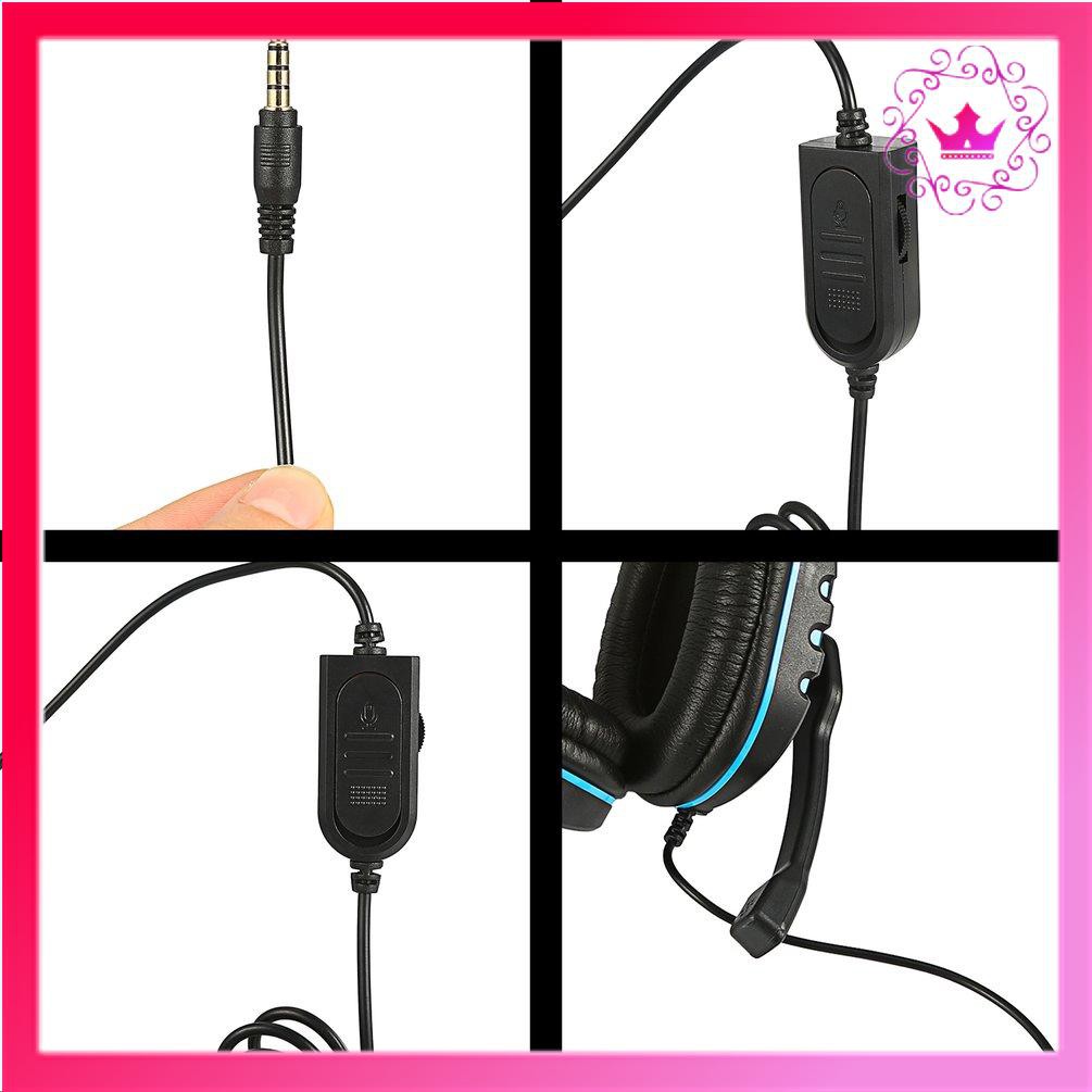 Tai Nghe Chơi Game Stereo Có Dây 3.5mm Kèm Mic Cho Ps4 Laptop Xbox One