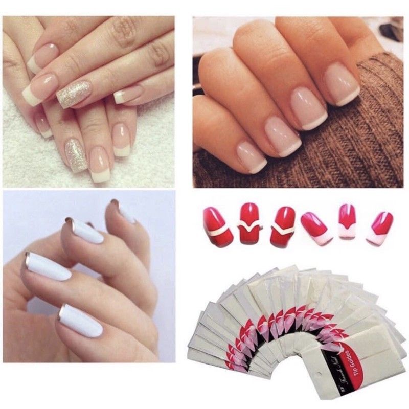 Tấm 24 miếng dán đầu móng làm móng nail