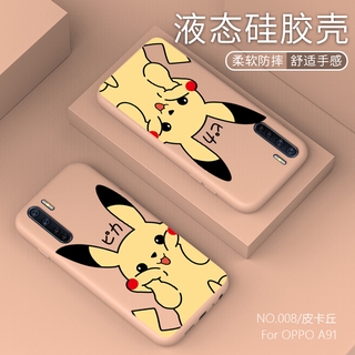 OPPO A91 A92S A79 A73 A83 Pikachu TPU vỏ cho OPPOA91 Phim hoạt hình Vỏ