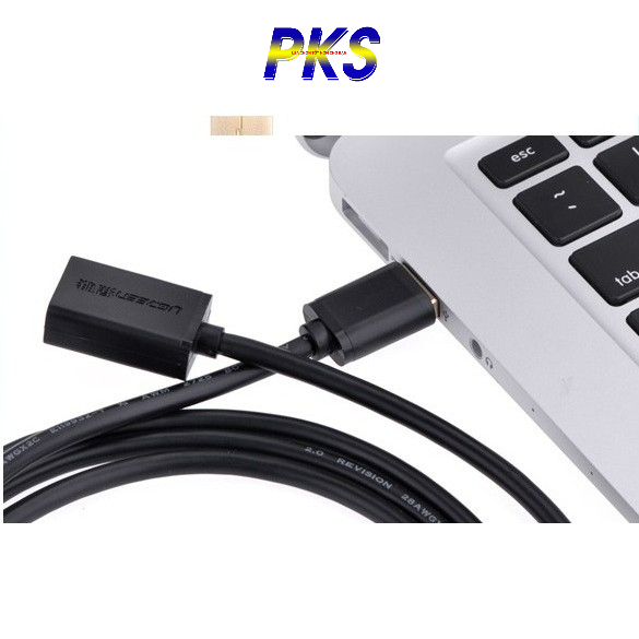 Cáp USB 2.0 nối dài 0.5-5m đầu mạ vàng chính hãng Ugreen 10313 - 10318