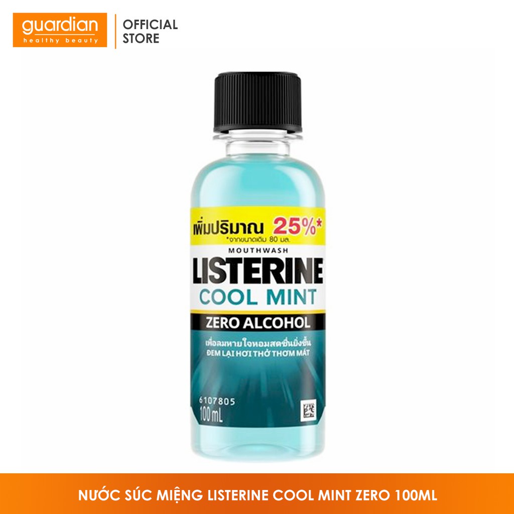 Nước súc miệng Listerine Cool Mint Zero Alcohol 100ml