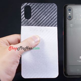 Bộ 3 Skin Dán Mặt Lưng Vân 3D Xiaomi Mi 8 Explorer Edition - Mi 8 EE
