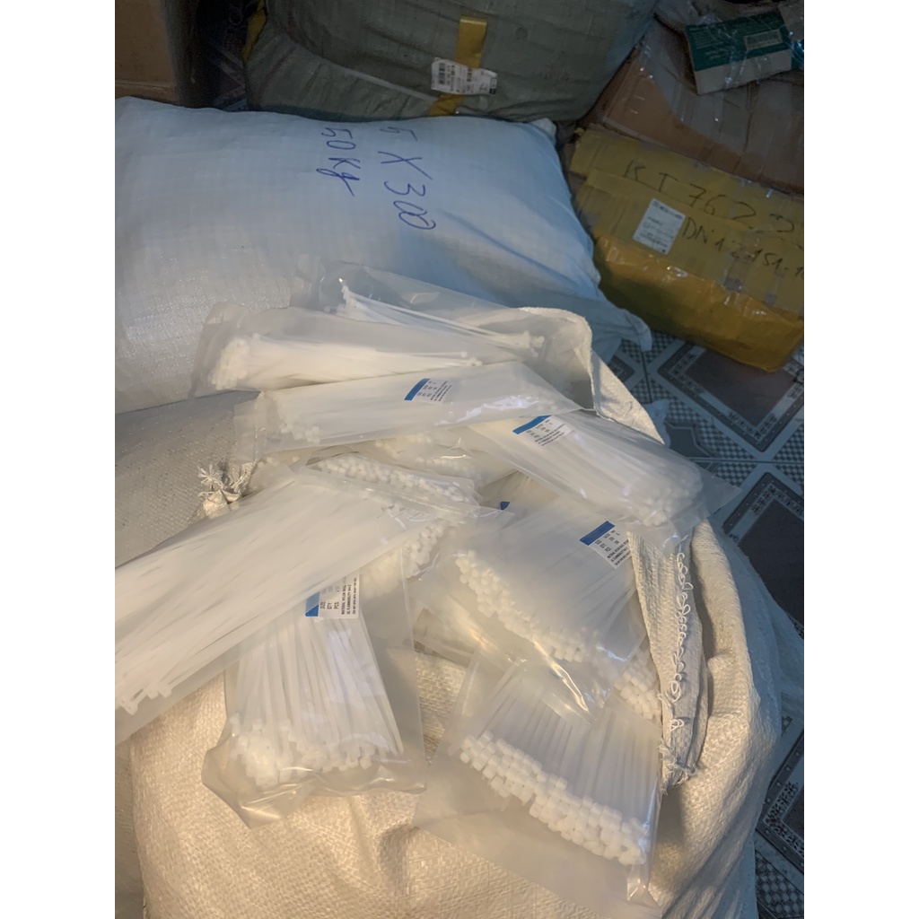 Dây rút nhựa, dây thít nhựa  20cm, 25cm, 30cm, 35cm, 40cm. Túi 250g = 0.25 kg
