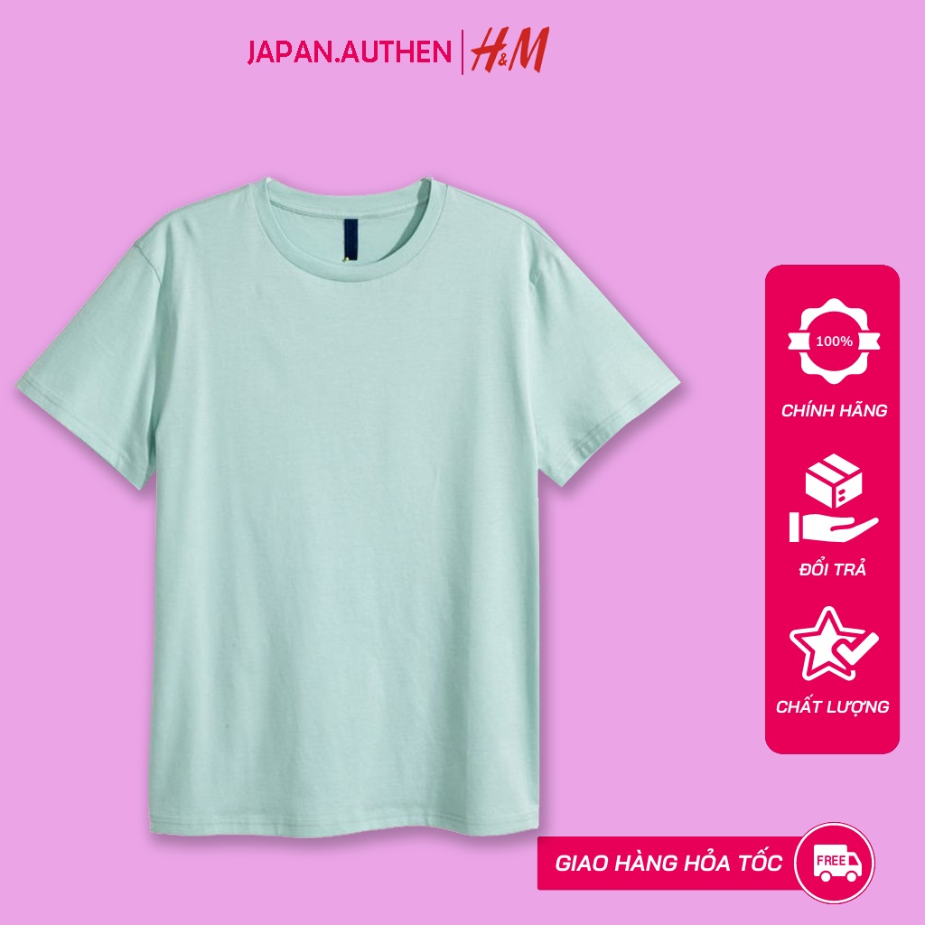 Áo thun H&M vải 100% Cotton thoáng mát - Chính hãng