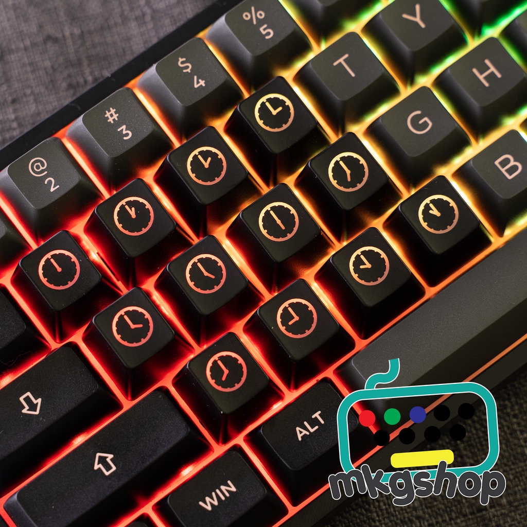 Keycap Time xuyên led 12 nút OEM profile bàn phím cơ cherry