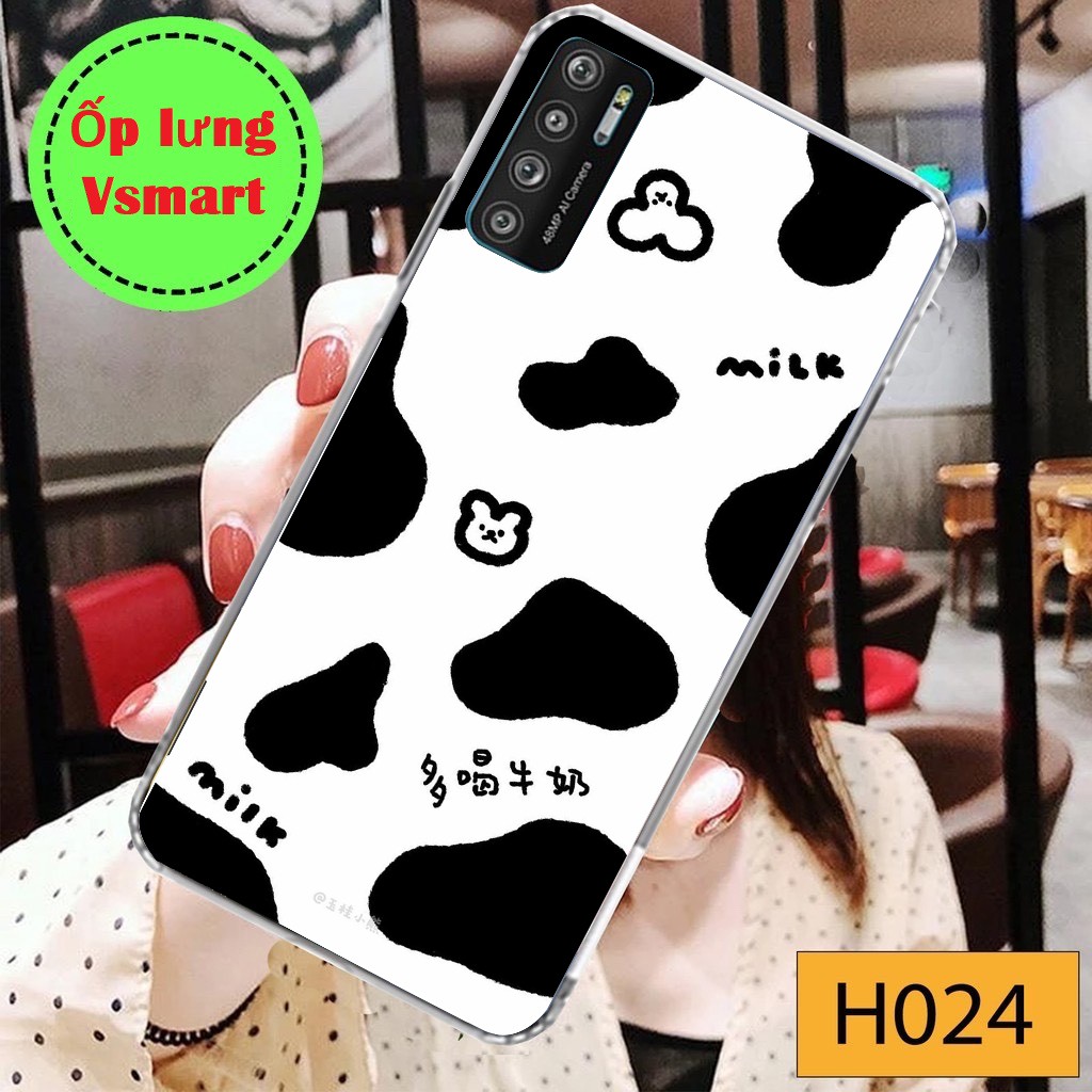 Ốp silicon in hình Vsmart Live 4 Joy4 Active 3 Joy 3 Joy 2+ Joy 1+ Live Active 1 Active 1+... bò sữa