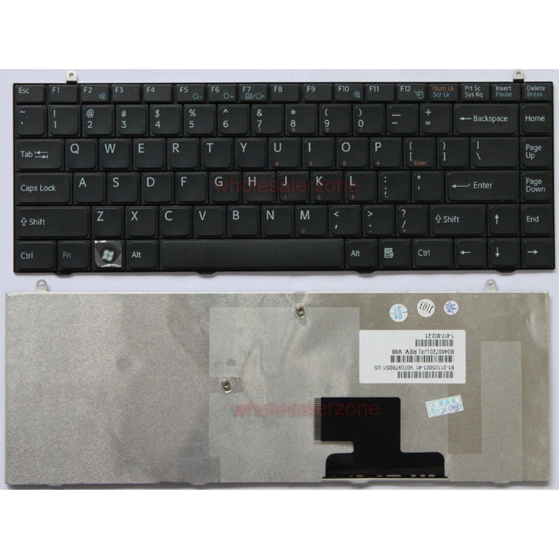 (KEYBOARD) BÀN PHÍM LAPTOP SONY FZ dùng cho VGN-FZ