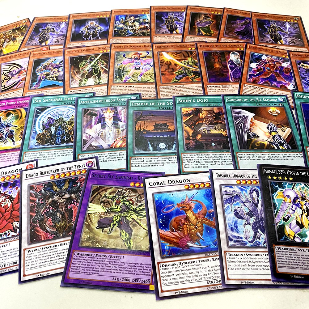 Bài Yugioh ❤️FREESHIP❤️ Thẻ bài Yugioh Six Samurai deck 54 lá