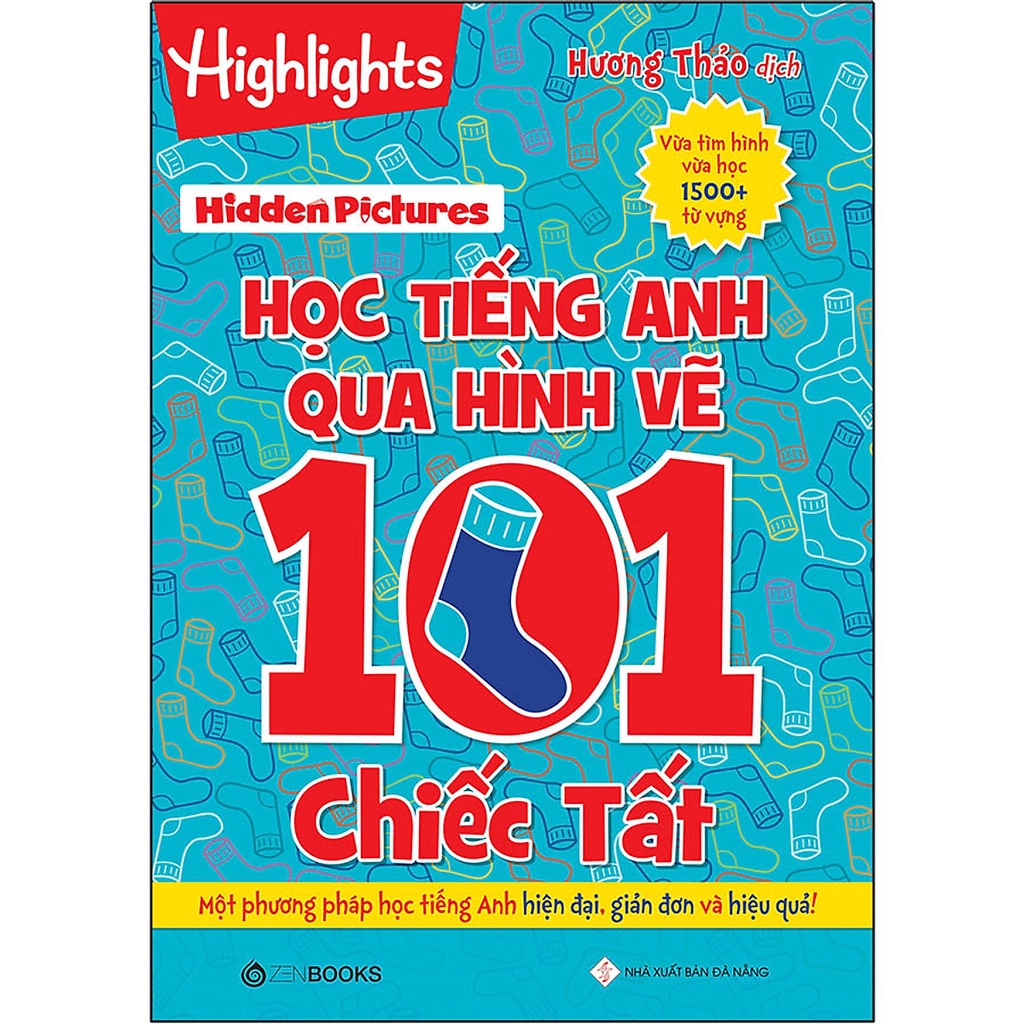 Sách - Hidden Pictures – Học Tiếng Anh Qua Hình Vẽ 101 Trái Chuối, Trái tim, Chiếc tất, bàn chải (Combo lẻ tuỳ chọn)