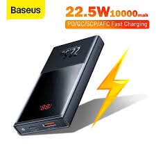 Giảm giá - Pin sạc dự phòng baseus 10000mah sạc nhanh 22.5W có đèn LED hàng chính hãng