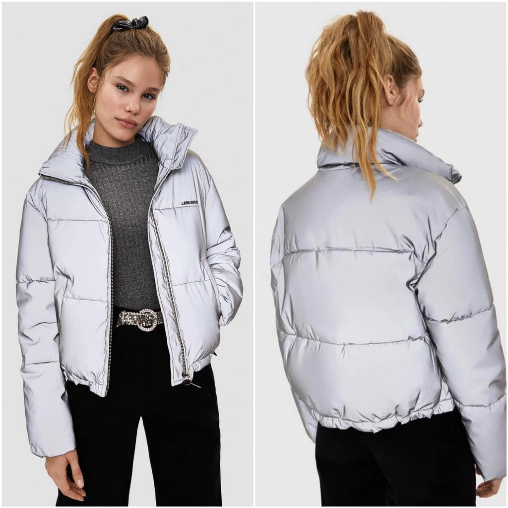 Áo phao màu ghi phản quang 74A38 | Shopee Việt Nam