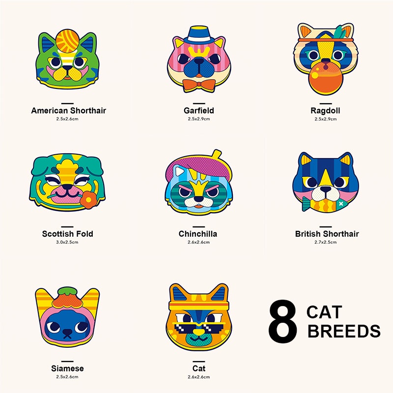 HamshMoc Nhãn ghi thông tin cún cưng nội dung tùy chỉnh với 15 kiểu họa tiết các giống chó dùng đeo vòng cổ thú cưng