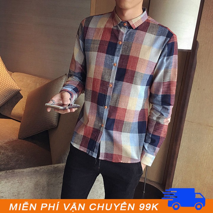 Áo sơ mi kẻ caro - SM87 | BigBuy360 - bigbuy360.vn