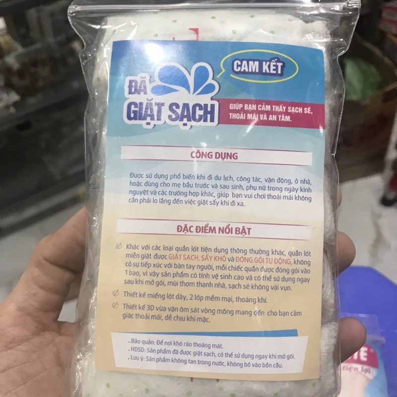 Combo 3 Bịch Quần Lót Miễn Giặt(Giấy)Nữ Travel Mate Xl,L,M (1 Bịch/5 Cái)