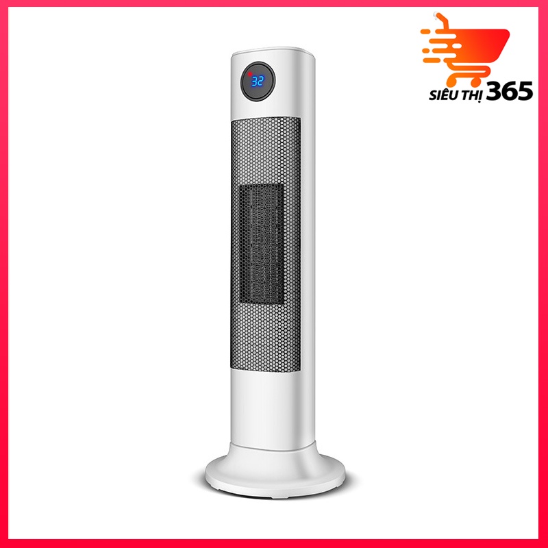 Máy sưởi ấm_quạt sưởi ấm,máy sưởi gốm_Điều khiển từ xa_dáng đứng cao cấp -Ấm áp - An toàn - Đầu xoay góc rộng đa năng