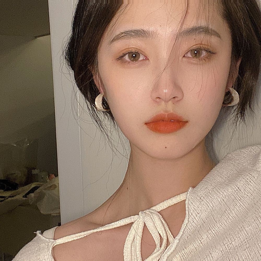 Khuyên tai hình chữ C nhiều màu thời trang Hàn Quốc cổ điển cho nữ