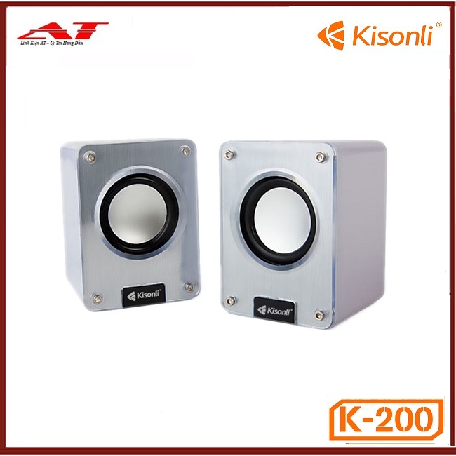 Loa 2.0 Kisonli K200 - Jack 3.5mm và USB