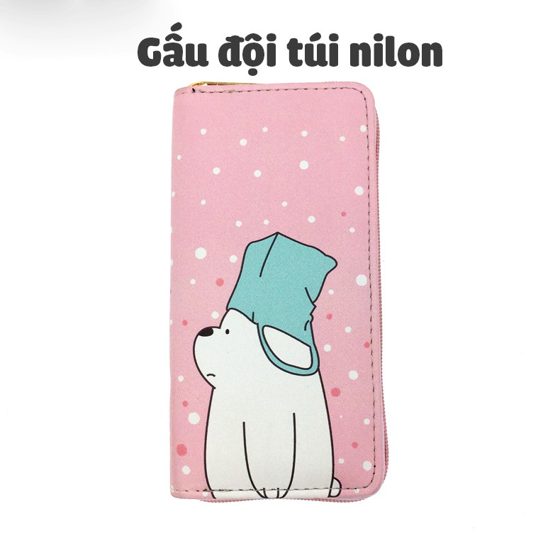 Bóp Ví Dài Cầm Tay Nữ Hoạt Tiết Hoạt Hình Gấu Ú Dễ Thương _ link 3 ! | BigBuy360 - bigbuy360.vn