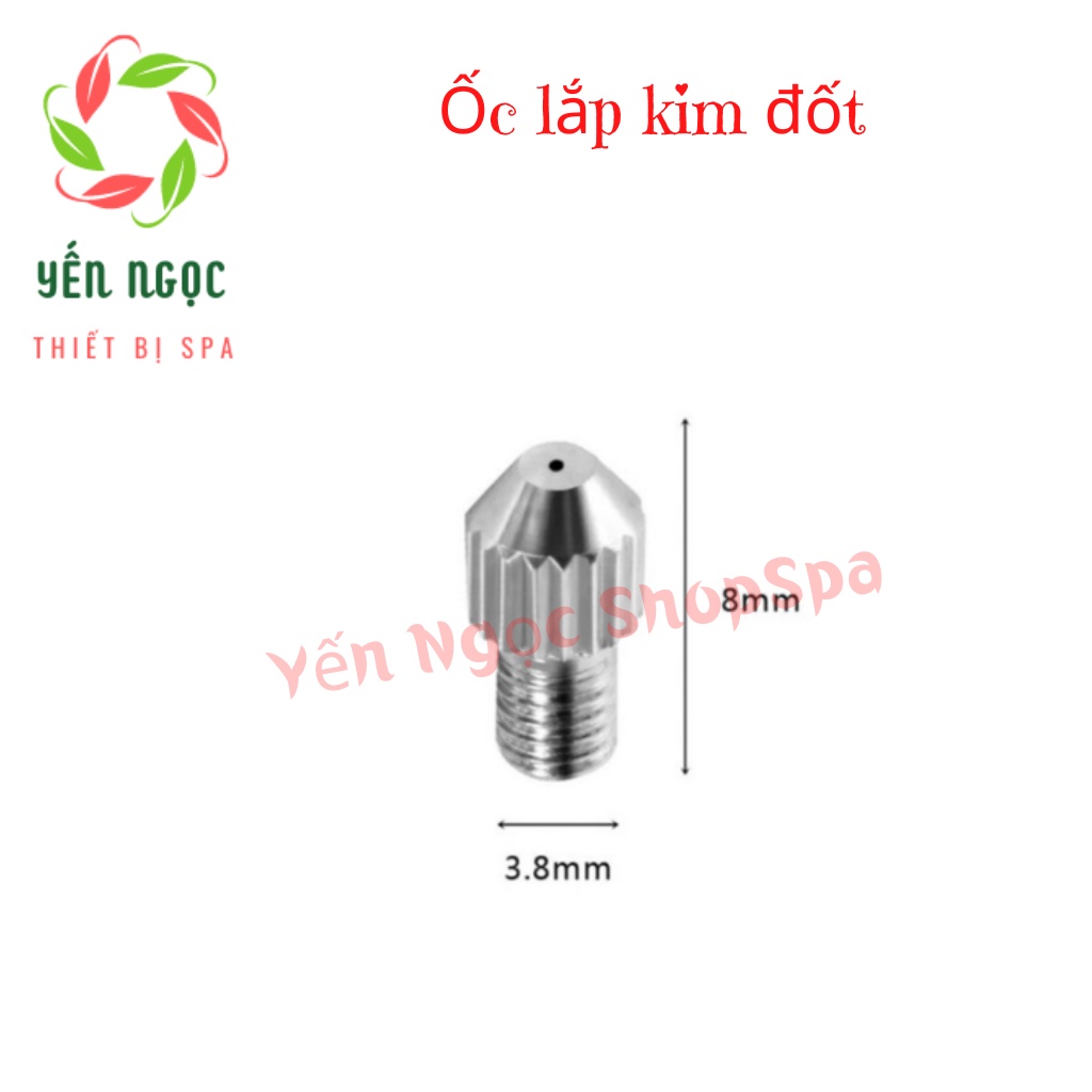 Ốc lắp kim máy 5in1 và máy đốt nốt ruồi, máy plasma