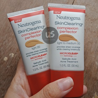 Kem nền không gây mụn Neutrogena Skinclearing complexion Perfector chính hãng