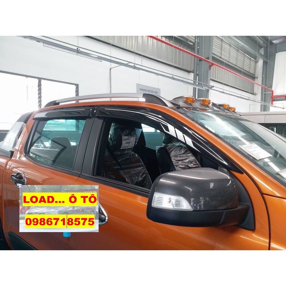 Thanh giá nóc Ford Ranger 2023-2016 Full Đời cho XLT, XLS,Wildtrak Đầy Đủ Các Mẫu Cao Màu Đen Bạc