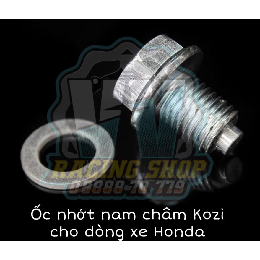 Ốc xả nhớt nam châm Kozi cho xe HONDA