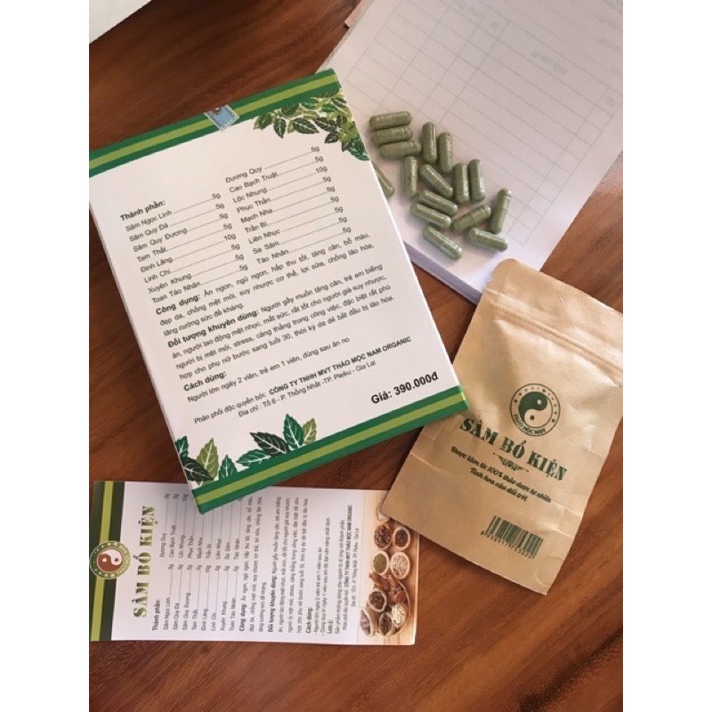 [HÀNG CHÍNH HÃNG] Tăng cân Sâm Bổ Kiện (THẢO MỘC NAM ORGANIC)