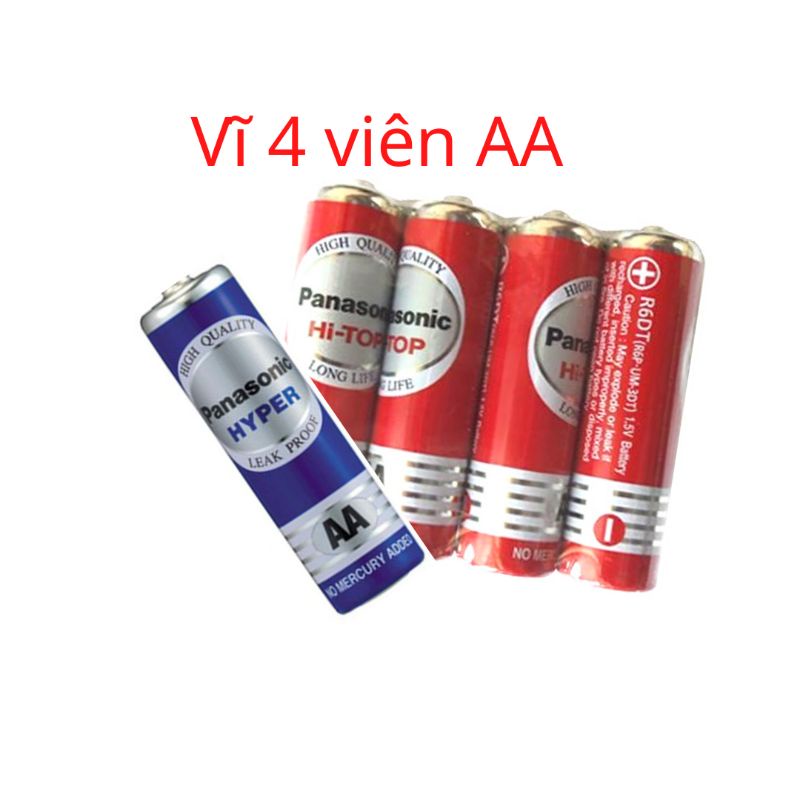 Vĩ 4 viên Panasonic size AA - 1,5V